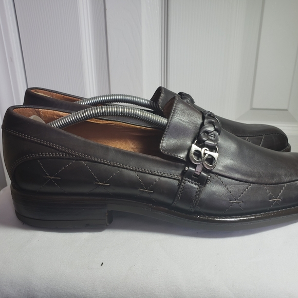 Bacco Bucci Mens Loafers Sz 11W Brown Leather main image 5